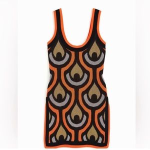 Glittery Jacquard knit dress